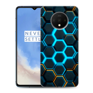 Силиконовый чехол на OnePlus 7T с принтом Неоновые соты