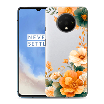 Силиконовый чехол на OnePlus 7T с принтом Цветы принт