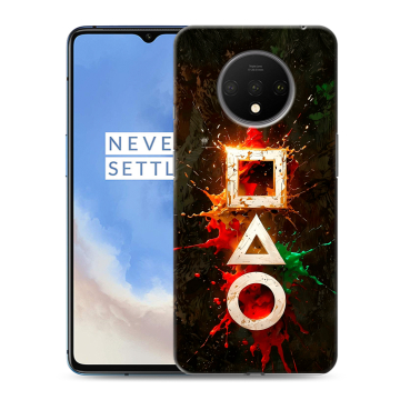 Силиконовый чехол на OnePlus 7T с принтом Squid Game Игра кальмара