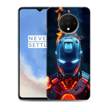 Силиконовый чехол на OnePlus 7T с принтом IronMan Железный человек