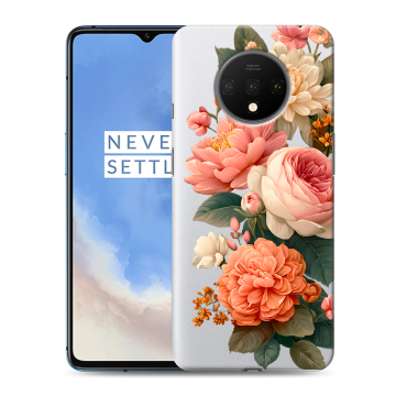 Силиконовый чехол на OnePlus 7T с принтом цветы
