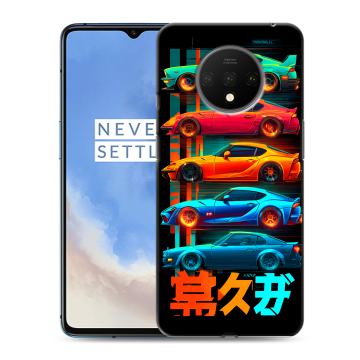 Силиконовый чехол на OnePlus 7T с принтом машины тачки