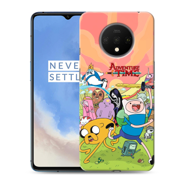 Силиконовый чехол на OnePlus 7T с принтом Adventure time Время приключений