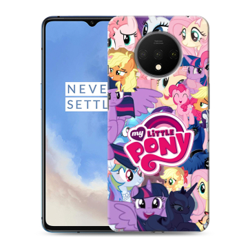 Силиконовый чехол на OnePlus 7T с принтом My little pony Дружба чудо