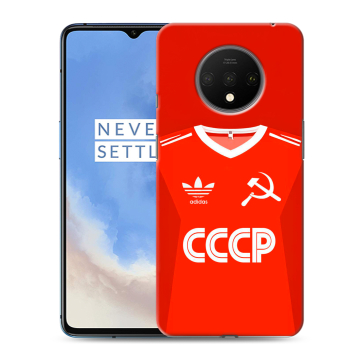 Силиконовый чехол на OnePlus 7T с принтом Флаг Герб СССР