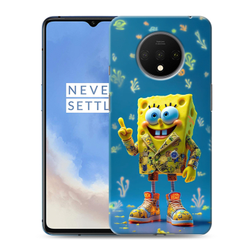 Силиконовый чехол на OnePlus 7T с принтом Спанч боб Спанчбоб