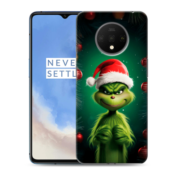 Силиконовый чехол на OnePlus 7T с принтом Гринч Новый год Рождество