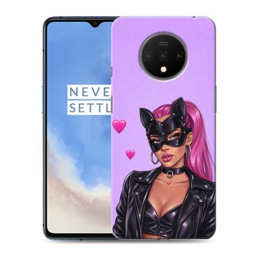 Силиконовый чехол на OnePlus 7T с принтом женский