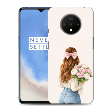 Силиконовый чехол на OnePlus 7T с принтом женский