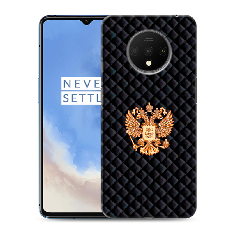 Силиконовый чехол на OnePlus 7T с принтом Герб России принт Силиконовый чехол на OnePlus 7T с принтом Герб России принт