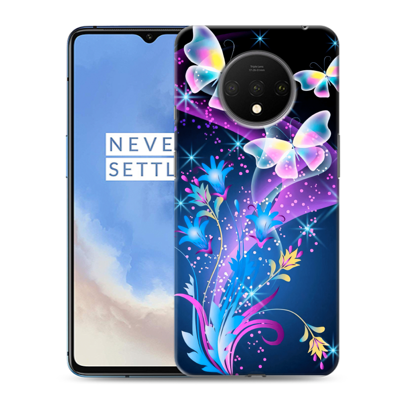 Пластиковый чехол на OnePlus 7T с принтом Бабочки Пластиковый чехол на OnePlus 7T с принтом Бабочки