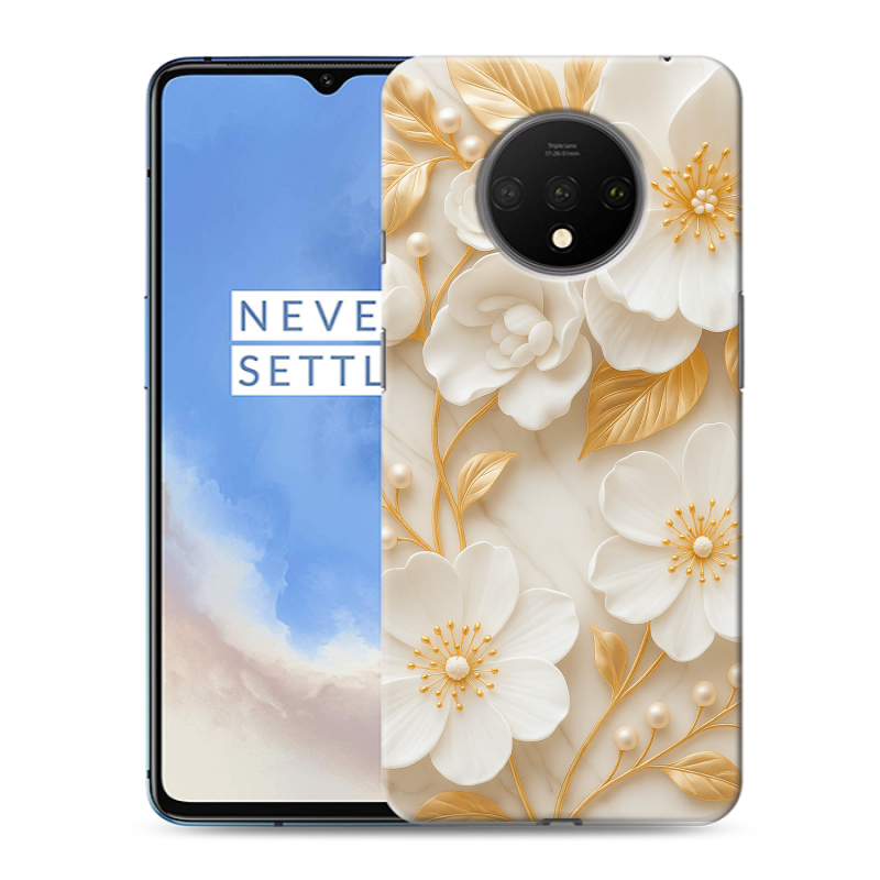 Пластиковый чехол на OnePlus 7T с принтом Цветы Пластиковый чехол на OnePlus 7T с принтом Цветы