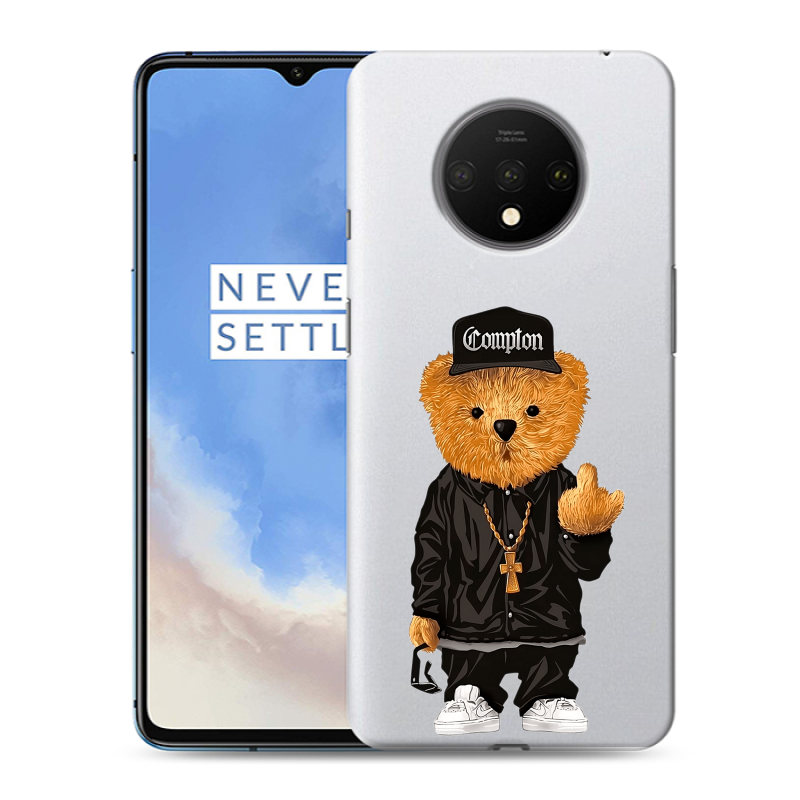 Пластиковый чехол на OnePlus 7T с принтом Плюшевый медведь Пластиковый чехол на OnePlus 7T с принтом Плюшевый медведь