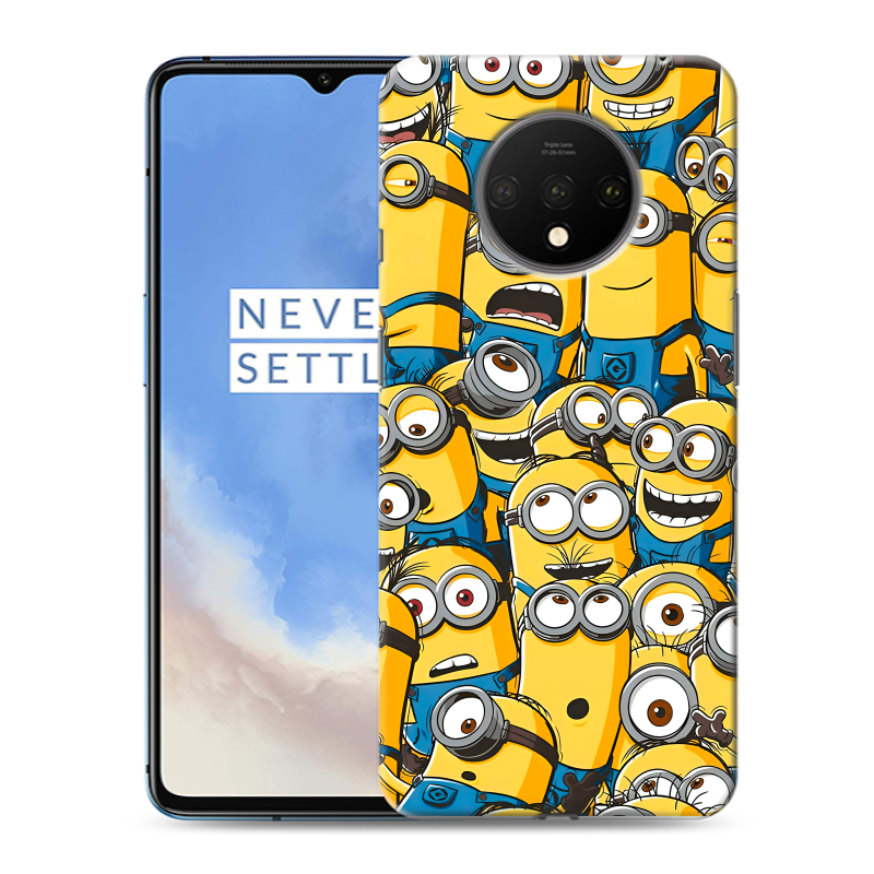 Пластиковый чехол на OnePlus 7T с принтом Миньоны Пластиковый чехол на OnePlus 7T с принтом Миньоны