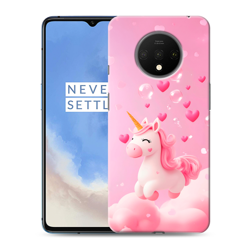 Силиконовый чехол на OnePlus 7T с принтом Единорог Силиконовый чехол на OnePlus 7T с принтом Единорог