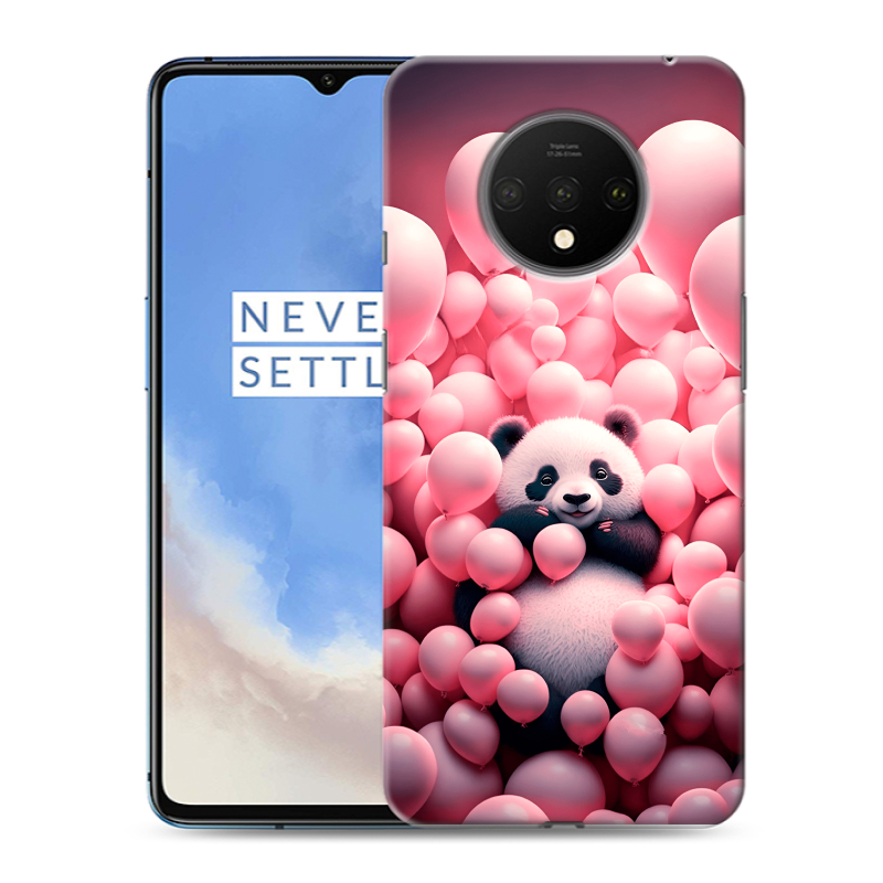 Пластиковый чехол на OnePlus 7T с принтом Панда Пластиковый чехол на OnePlus 7T с принтом Панда