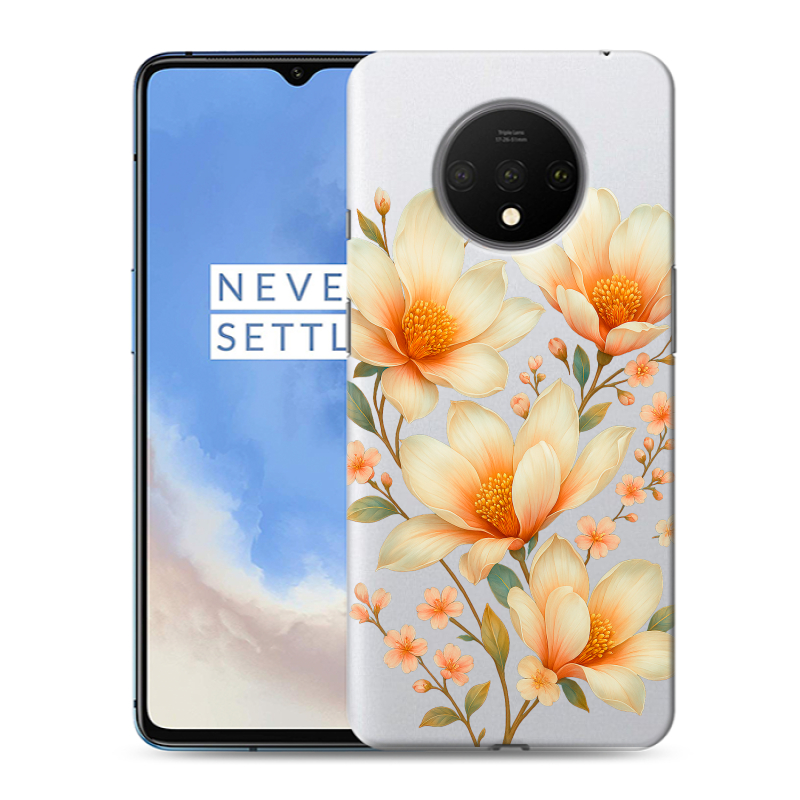 Пластиковый чехол на OnePlus 7T с принтом Цветы Пластиковый чехол на OnePlus 7T с принтом Цветы
