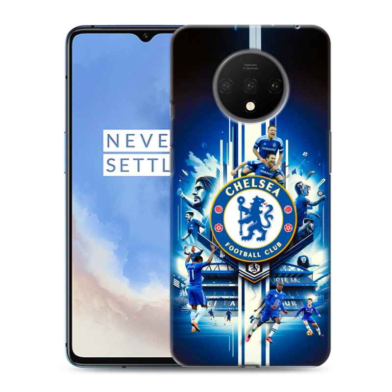 Пластиковый чехол на OnePlus 7T с принтом Chelsea Челси Пластиковый чехол на OnePlus 7T с принтом Chelsea Челси