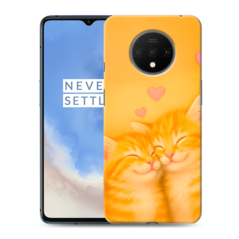 Силиконовый чехол на OnePlus 7T с принтом Милые котята Силиконовый чехол на OnePlus 7T с принтом Милые котята
