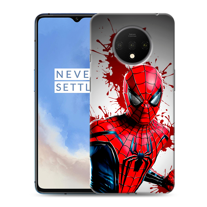 Пластиковый чехол на OnePlus 7T с принтом Spiderman Человек паук Пластиковый чехол на OnePlus 7T с принтом Spiderman Человек паук