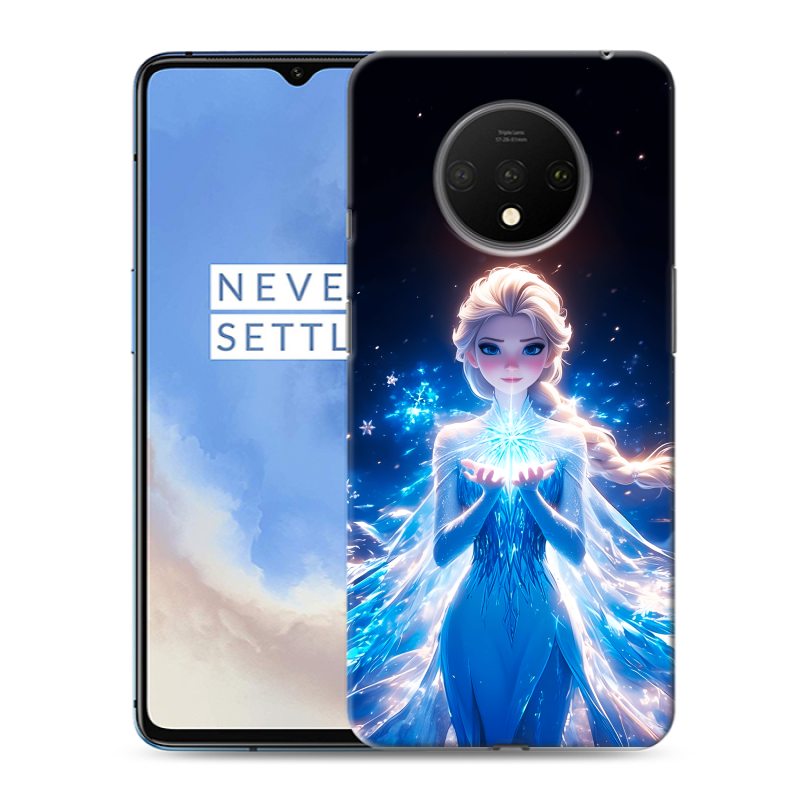 Силиконовый чехол на OnePlus 7T с принтом Холодное сердце Frozen Силиконовый чехол на OnePlus 7T с принтом Холодное сердце Frozen