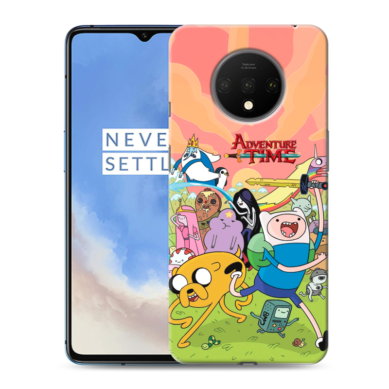 Пластиковый чехол на OnePlus 7T с принтом Adventure time Время приключений Пластиковый чехол на OnePlus 7T с принтом Adventure time Время приключений