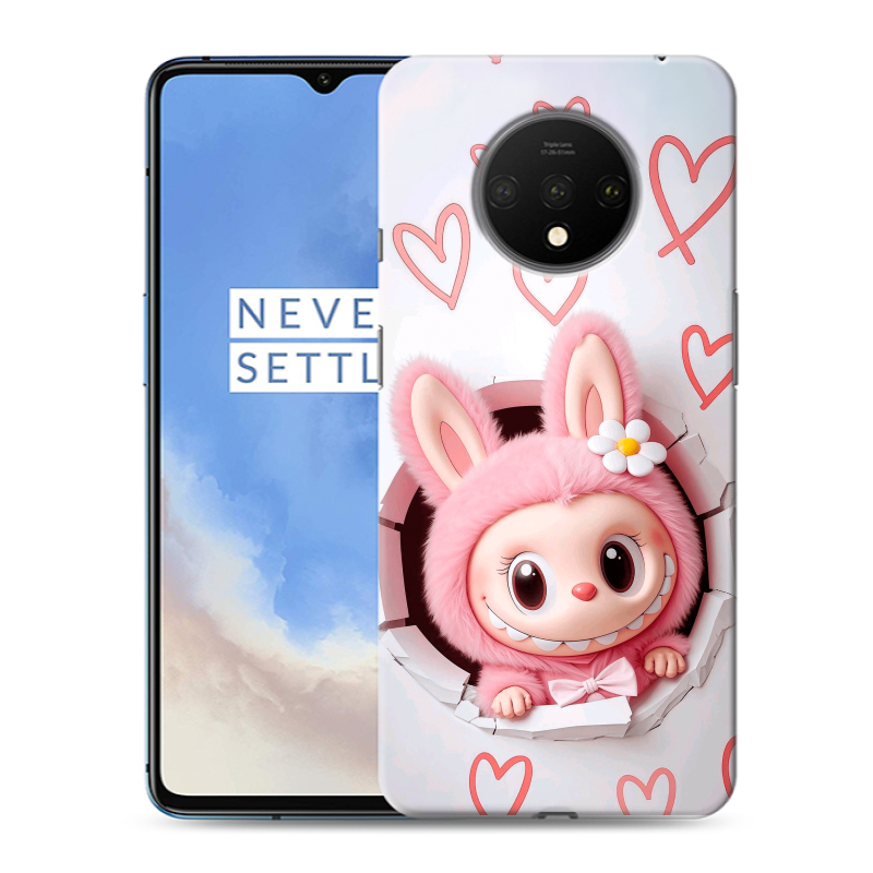 Пластиковый чехол на OnePlus 7T с принтом Labubu Лабубу Пластиковый чехол на OnePlus 7T с принтом Labubu Лабубу