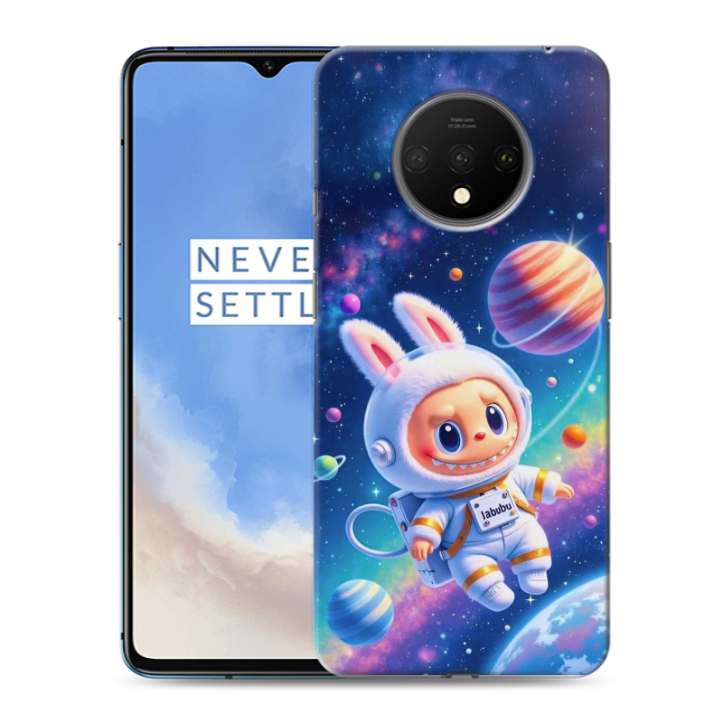 Пластиковый чехол на OnePlus 7T с принтом Labubu Лабубу Пластиковый чехол на OnePlus 7T с принтом Labubu Лабубу
