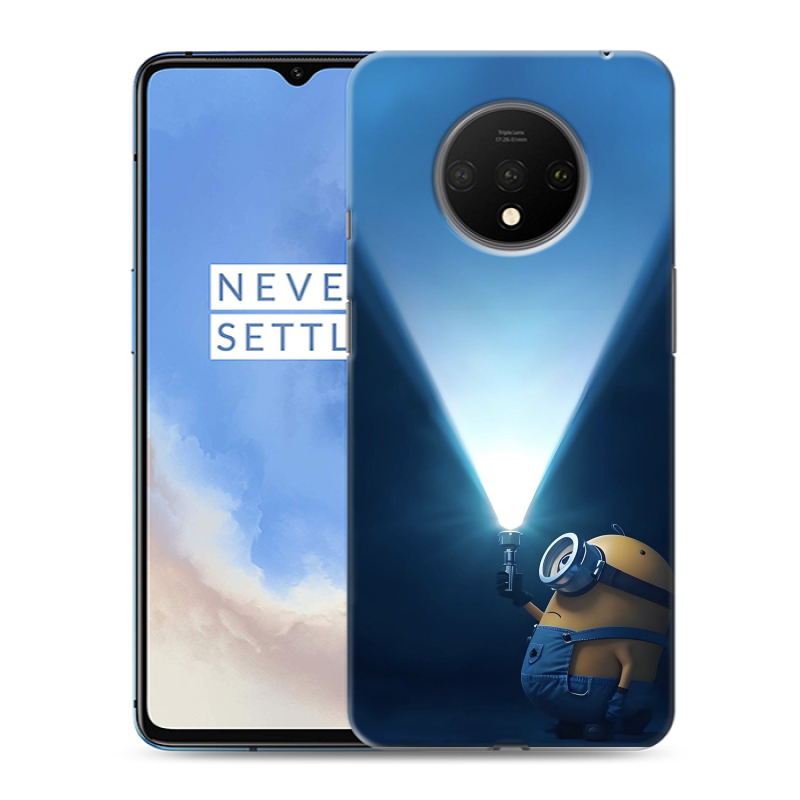 Пластиковый чехол на OnePlus 7T с принтом Миньоны Пластиковый чехол на OnePlus 7T с принтом Миньоны