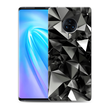 Пластиковый чехол на Vivo NEX 3 с принтом Черные кристаллы Пластиковый чехол на Vivo NEX 3 с принтом Черные кристаллы