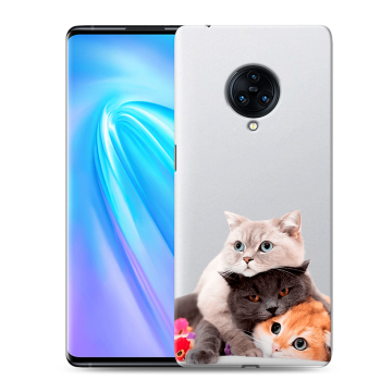 Пластиковый чехол на Vivo NEX 3 с принтом Кошки Пластиковый чехол на Vivo NEX 3 с принтом Кошки