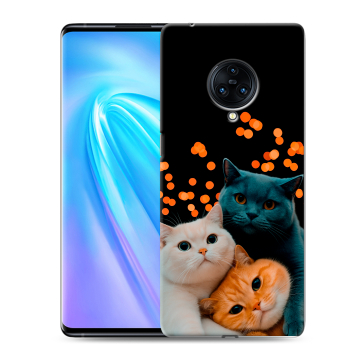Пластиковый чехол на Vivo NEX 3 с принтом Кошки Пластиковый чехол на Vivo NEX 3 с принтом Кошки