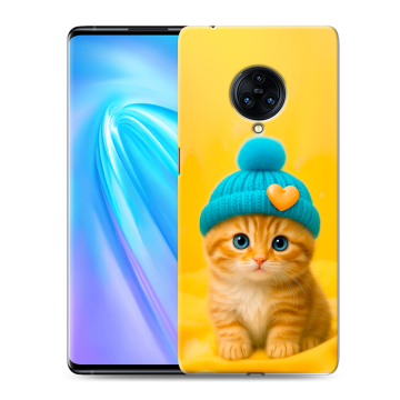 Пластиковый чехол на Vivo NEX 3 с принтом Котенок в шапке Пластиковый чехол на Vivo NEX 3 с принтом Котенок в шапке