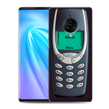 Пластиковый чехол на Vivo NEX 3 с принтом Старый телефон