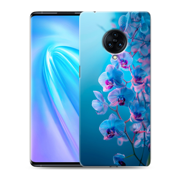 Пластиковый чехол на Vivo NEX 3 с принтом голубые орхидеи Пластиковый чехол на Vivo NEX 3 с принтом голубые орхидеи