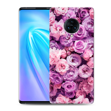 Пластиковый чехол на Vivo NEX 3 с принтом лавандовые розы