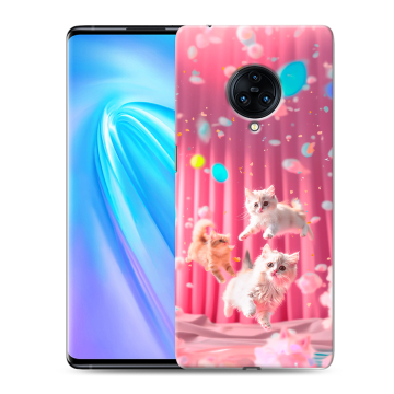 Пластиковый чехол на Vivo NEX 3 с принтом милые котики