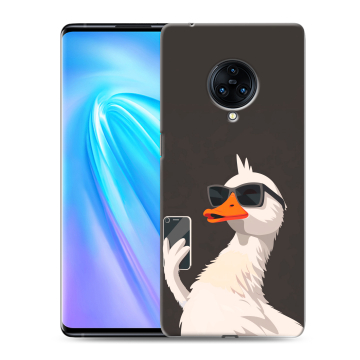Пластиковый чехол на Vivo NEX 3 с принтом утка в очках Пластиковый чехол на Vivo NEX 3 с принтом утка в очках