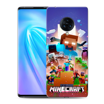 Пластиковый чехол на Vivo NEX 3 с принтом Майнкрафт Minecraft