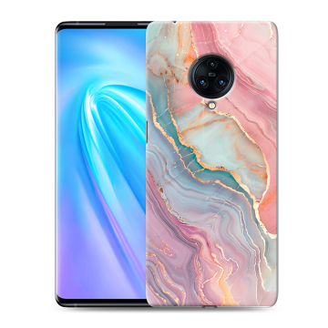 Пластиковый чехол на Vivo NEX 3 с принтом розовый мрамор Пластиковый чехол на Vivo NEX 3 с принтом розовый мрамор