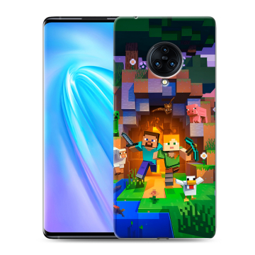 Пластиковый чехол на Vivo NEX 3 с принтом Майнкрафт Minecraft