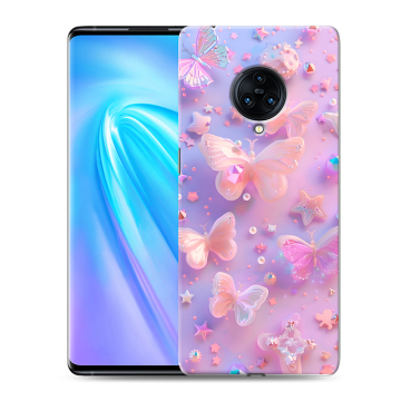Пластиковый чехол на Vivo NEX 3 с принтом Бабочки Пластиковый чехол на Vivo NEX 3 с принтом Бабочки