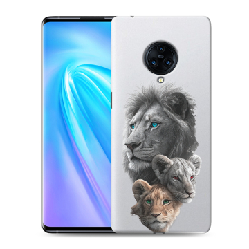Пластиковый чехол на Vivo NEX 3 с принтом Львы