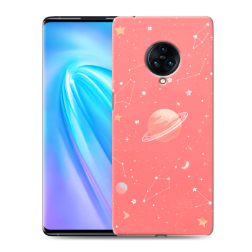 Пластиковый чехол на Vivo NEX 3 с принтом Розовый космос