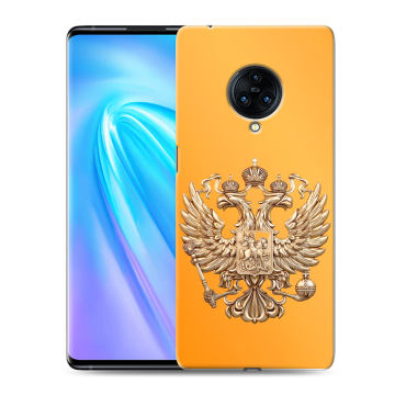 Пластиковый чехол на Vivo NEX 3 с принтом Герб Флаг России
