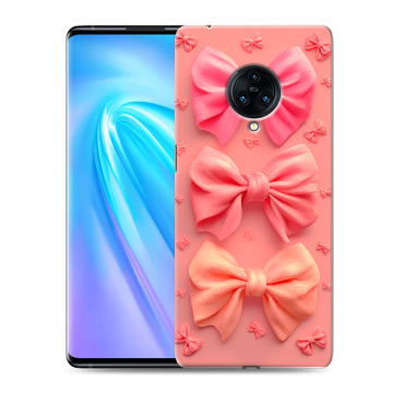 Пластиковый чехол на Vivo NEX 3 с принтом Розовые бантики Пластиковый чехол на Vivo NEX 3 с принтом Розовые бантики