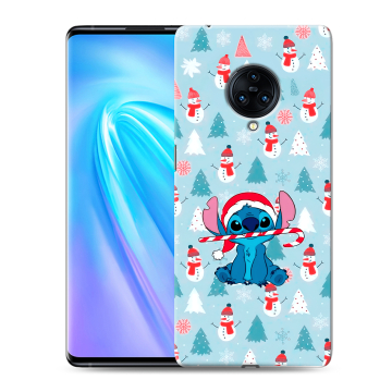 Пластиковый чехол на Vivo NEX 3 с принтом Стич Новый год Пластиковый чехол на Vivo NEX 3 с принтом Стич Новый год