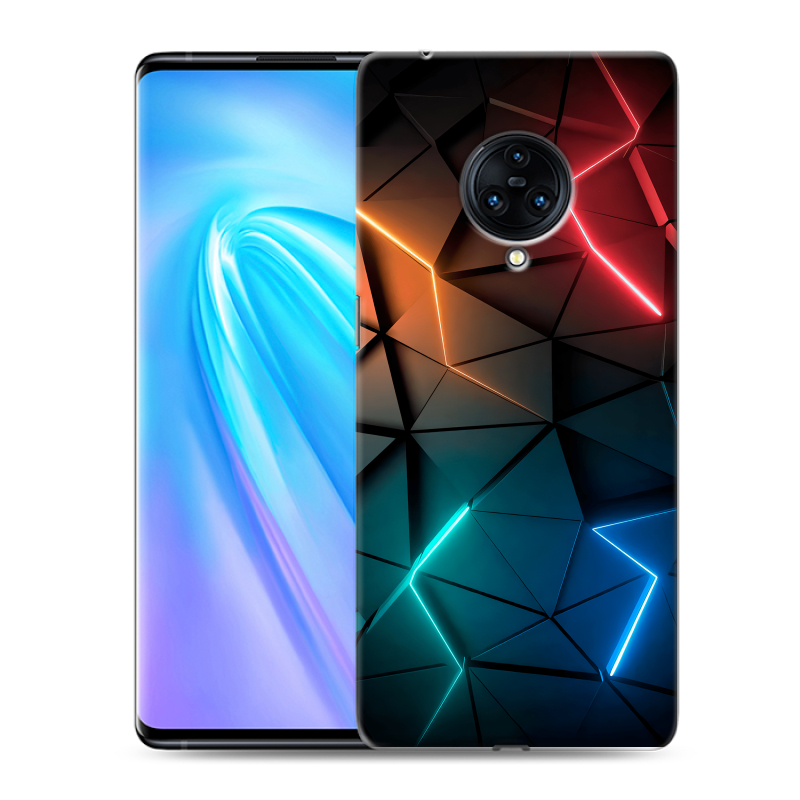 Пластиковый чехол на Vivo NEX 3 с принтом Абстракция неон Пластиковый чехол на Vivo NEX 3 с принтом Абстракция неон