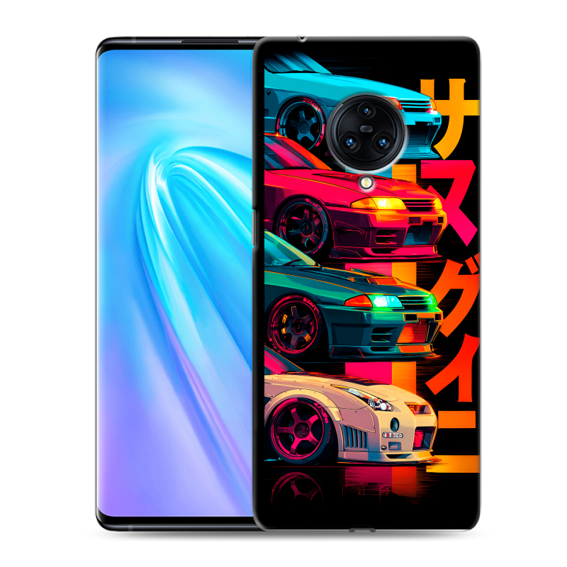 Пластиковый чехол на Vivo NEX 3 с принтом Гоночные машины Пластиковый чехол на Vivo NEX 3 с принтом Гоночные машины