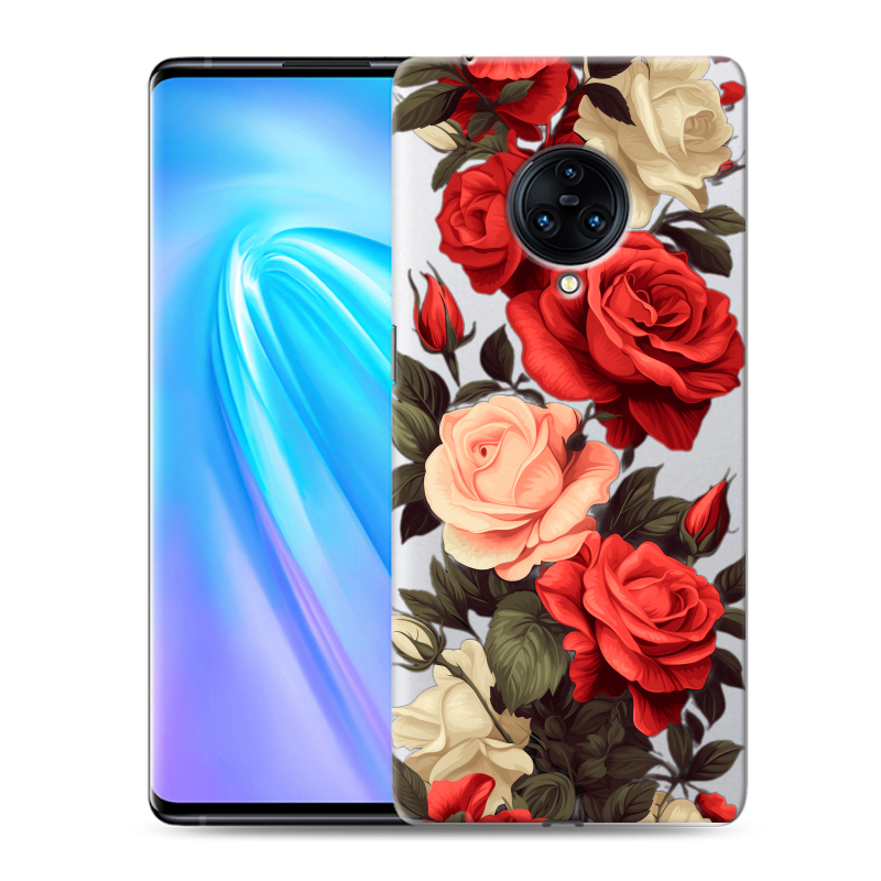 Пластиковый чехол на Vivo NEX 3 с принтом Розы Пластиковый чехол на Vivo NEX 3 с принтом Розы